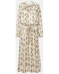 Isabel Marant - Sana Silk-Blend Maxi Dress - Lyst