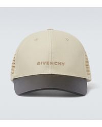 Givenchy - Casquette en coton et cuir - Lyst