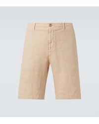 Fedeli - Linen Bermuda Shorts - Lyst