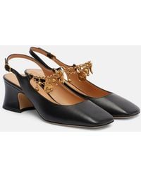Chloé - Charms 55 Leather Slingback Pumps - Lyst