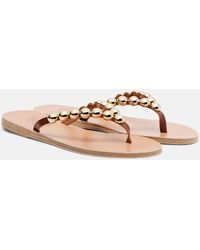 Ancient Greek Sandals - Endoxi Studded Leather Thong Sandals - Lyst