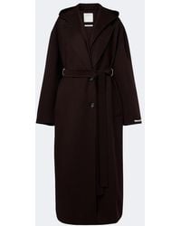 Sportmax - Belted Virgin Wool Coat - Lyst