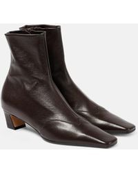 KHAITE - Ankle Boots Nevada Aus Leder - Lyst