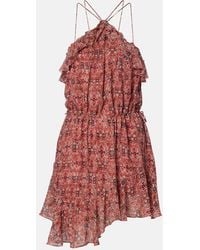 Isabel Marant - Betty Gathered Semi-Sheer Minidress - Lyst