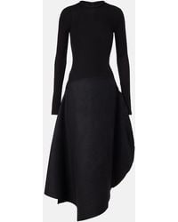 Victoria Beckham - Abito Midi Asimmetrico - Lyst