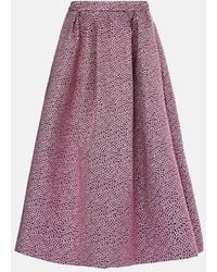 Dries Van Noten - Soni Pleated Midi Skirt - Lyst