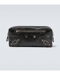 Balenciaga - Le Cagole Leather Toiletry Bag - Lyst