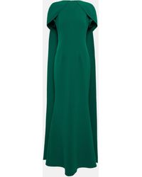 safiyaa ginkgo cape dress