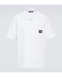 Dolce & Gabbana - Camisa de algodon con logo - Lyst