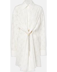 Area - Hemdblusenkleid Aus Baumwolle - Lyst