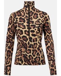 Goldbergh - Leona Leopard-Print Half-Zip Ski Top - Lyst
