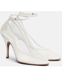 Alaïa - Grosgrain-Trimmed Mesh Pumps - Lyst