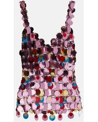 Rabanne - The Iconic Sparkle Discs Tops - Lyst