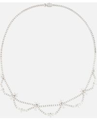 YEPREM - 18kt Gold Necklace With Diamonds - Lyst