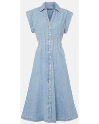 Veronica Beard - Ruben Denim Midi Dress - Lyst