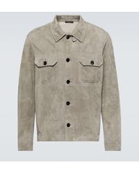 Tom Ford - Suede Overshirt - Lyst