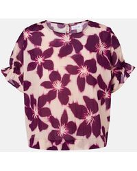 Velvet - Blouse Delilah En Coton A Fleurs - Lyst