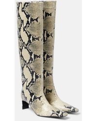 KHAITE - Botas Altas Ona 55 De Piel Grabada - Lyst