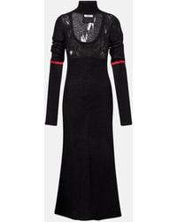 DIDU - Knit Cutout Turtleneck Maxi Dress - Lyst