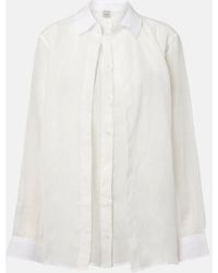 TOTEME - Layered Ramie Voile Shirt - Lyst