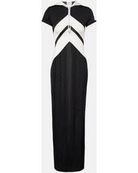 Jean Paul Gaultier - Paneled Jersey Maxi Dress - Lyst