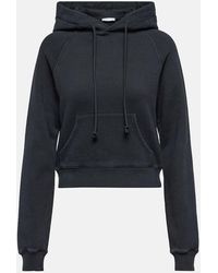 The Row - Timmi Cropped Cotton-blend Jersey Hoodie - Lyst