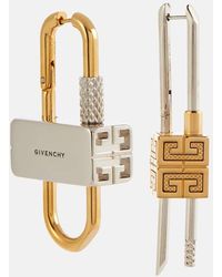 Givenchy - Asymmetrische Ohrringe Lock - Lyst