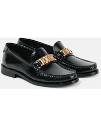 Victoria Beckham - Chain Leather Loafers - Lyst