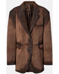 Acne Studios - Suede Blazer - Lyst
