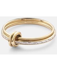 Spinelli Kilcollin - Callisto 18kt Gold Linked Rings With White Diamonds - Lyst