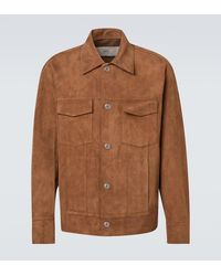 Ami Paris - Veste En Daim - Lyst
