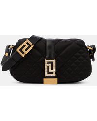 Versace - Greca Goddess Mini Satin Shoulder Bag - Lyst