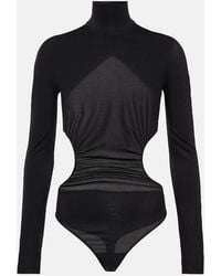 Wolford - X N21 Body De Cuello Alto Con Aberturas - Lyst