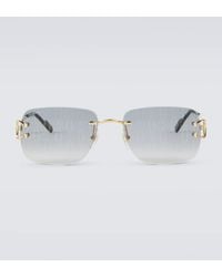 Cartier - Monogram Rectangular Sunglasses - Lyst