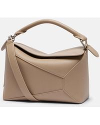 Loewe - Puzzle Edge Small Leather Top-Handle Bag - Lyst