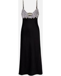 Valentino - Embellished Cady Midi Dress - Lyst