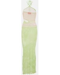 Roberta Einer - Natalie Halterneck Cotton-Blend Maxi Dress - Lyst