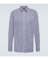 Tom Ford - Camicia in cotone a righe - Lyst