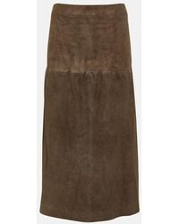 JOSEPH - Midirock Sacha Aus Veloursleder - Lyst