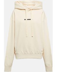 Jil Sander - Logo Cotton Jersey Hoodie - Lyst