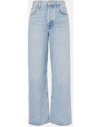 Agolde - Low Slung Baggy Mid-Rise Jeans - Lyst