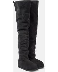 AMINA MUADDI - Heidi Thigh High Boot 15 Crosta Bla - Lyst