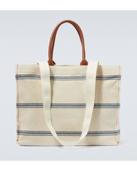 Marni - Logo Leather-trimmed Tote Bag - Lyst