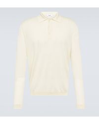 Lardini - Wool, Silk, And Cashmere Polo Sweater - Lyst