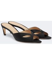 Victoria Beckham - Harlow Mask Satin Mules - Lyst