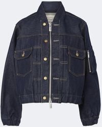 Sacai - Denim Bomber Jacket - Lyst