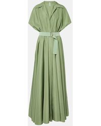 Norma Kamali - Belted Flared Maxi Dress - Lyst