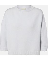 KHAITE - Sabina Cropped Cashmere Sweater - Lyst