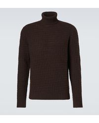 Prada - Wool And Cashmere Turtleneck Sweater - Lyst