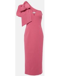 Rebecca Vallance - Bridal Anais One-Shoulder Midi Dress - Lyst